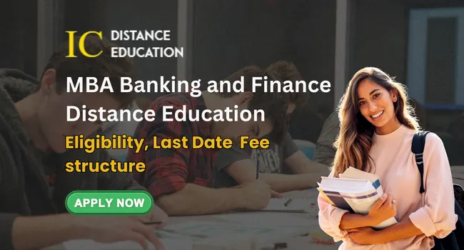 MBA Banking and Finance Distance Education